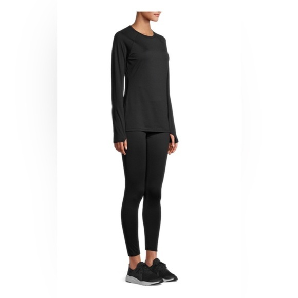 ClimateRight Cuddl Duds black base layer plush warmth long seeve crew Top sz XS - Picture 3 of 9